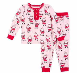 Girl Vintage Santa PJs