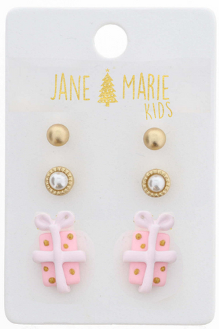 Kids Present Earring Set