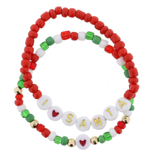 Kids Santa Bracelet Set