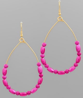 Kristin Earrings Fuchsia