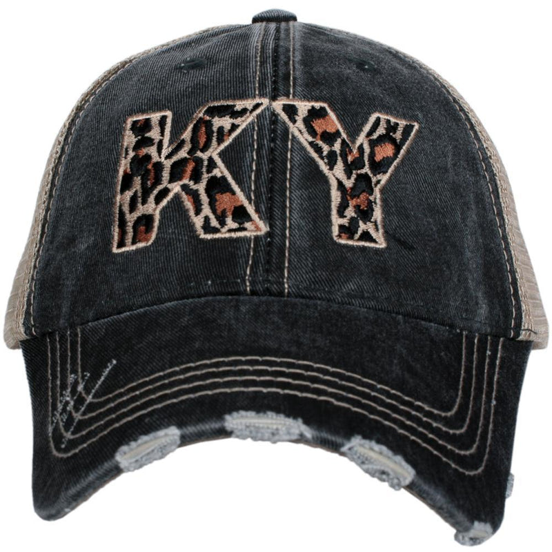 Ky Leopard Hat- Black