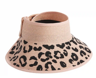 LEOPARD BOW VISOR BLUSH