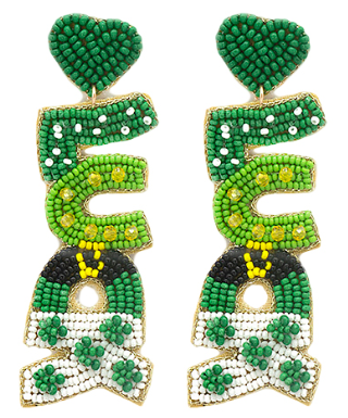 LUCK  Earrings Green