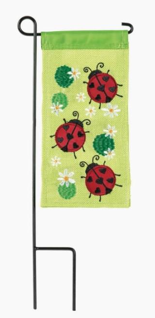 Ladybugs Mini Garden Flag