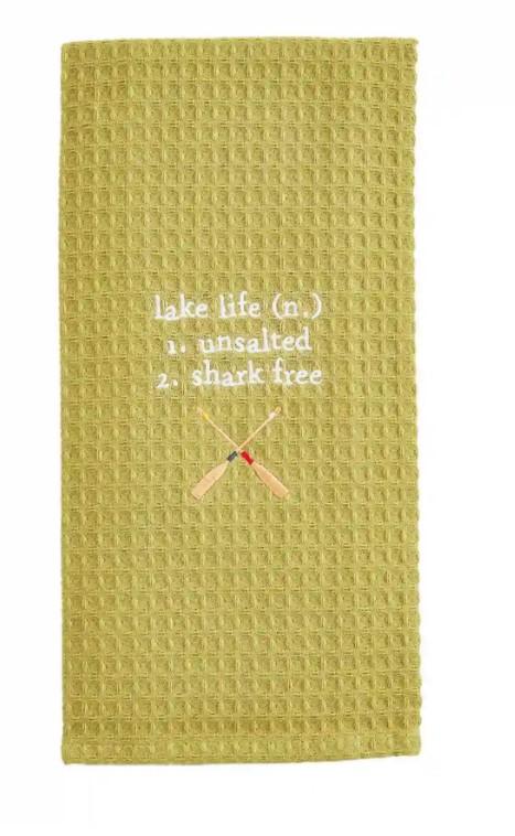 Lake Life Waffle Towel