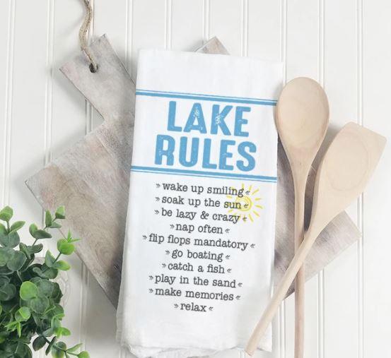 Lake Rules Towel
