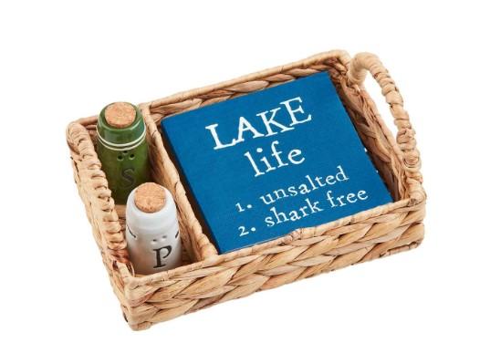 Lake Salt/Pepper Napkin Basket