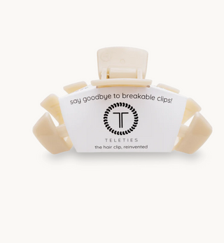 Classic Almond Beige Large Claw Hair Clip