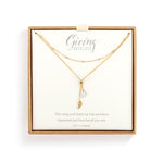 Lariat Charm Heart And Wing