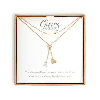 Lariat Charm Necklace Heart &