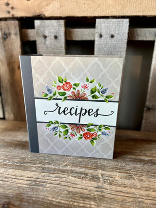 Lattice Floral Recipe Binder