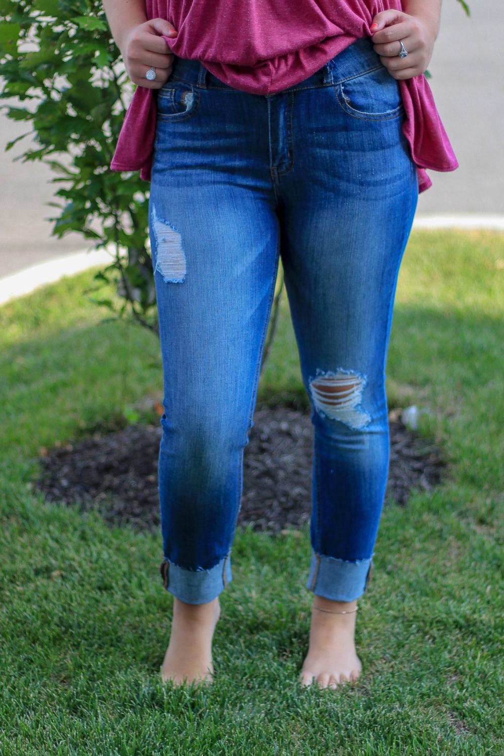 Lauren Button Jeans