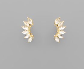 Laurence Earrings Gold/Clear