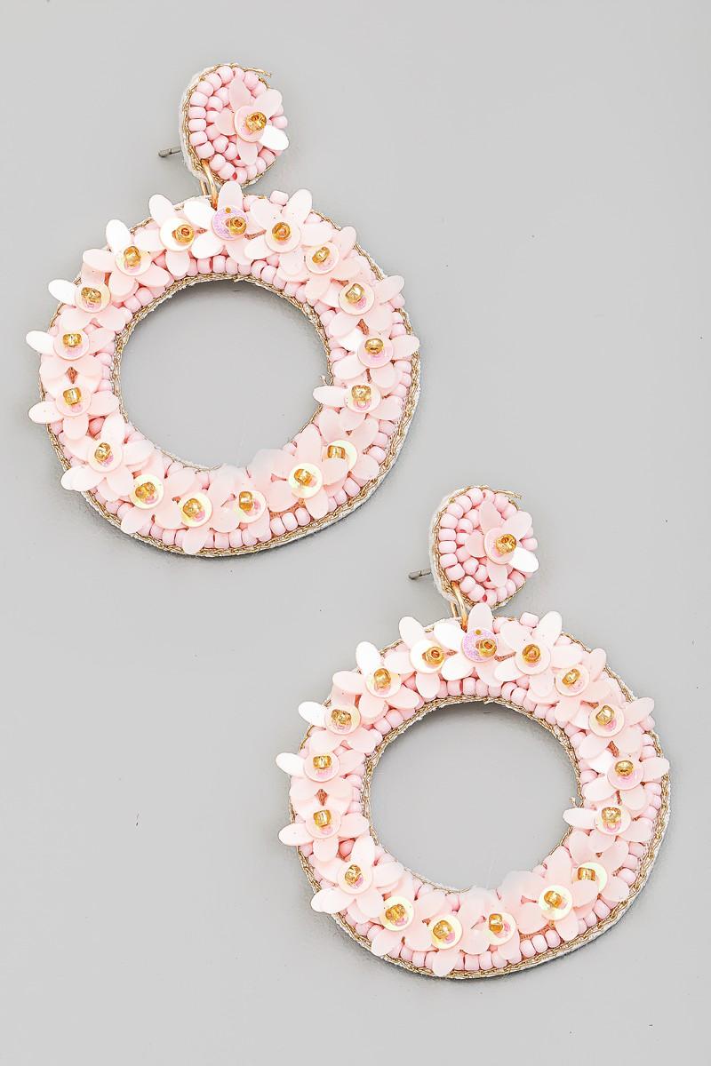 Leanna Earrings Light Pink