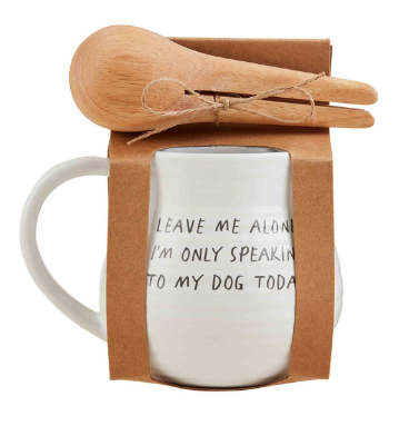 Leave Dog Mug & Scoop Set