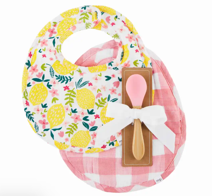 Lemon Bib & Spoon Set