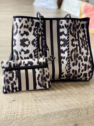 Leopard Neoprene Tote