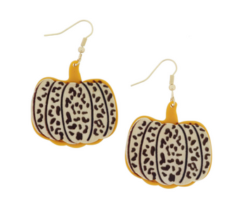 Leopard Pumpkin Earring