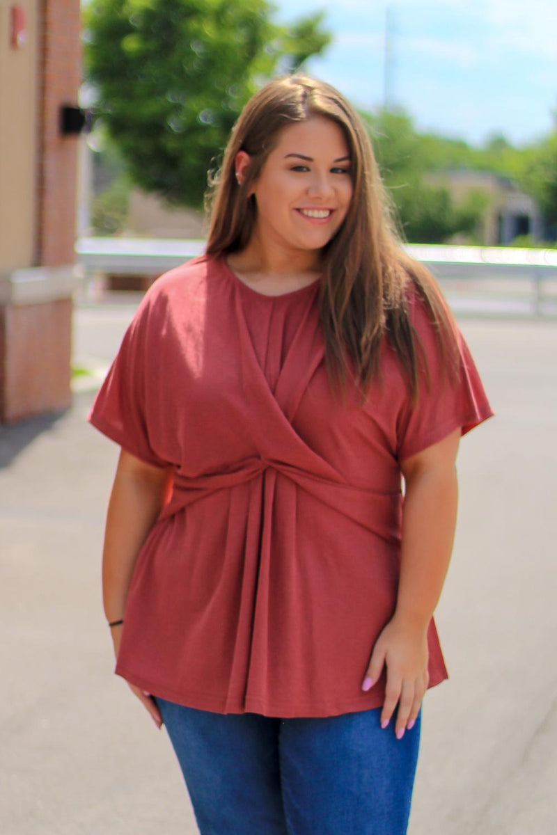 Let it Be Twist Top - Curvy