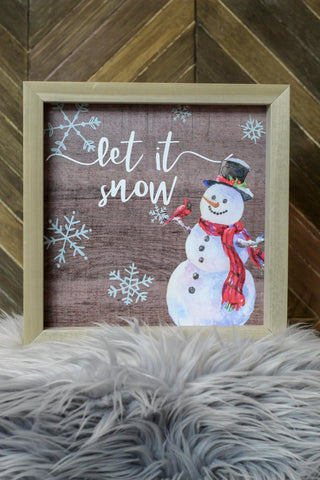 Let It Snow Sign