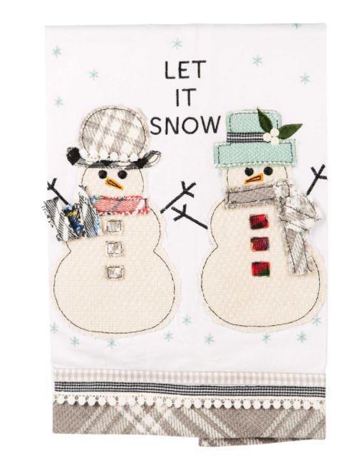 Let It Snow Snowman Towel