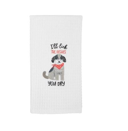 Lick Dishes Waffle Towel