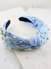 Light Blue Jewled Headband
