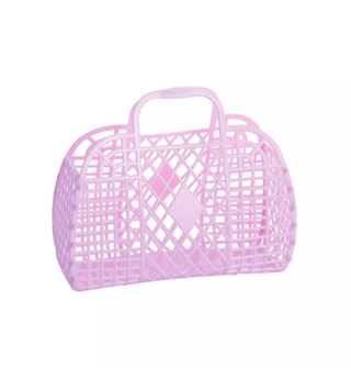Lilac Small Retro Basket
