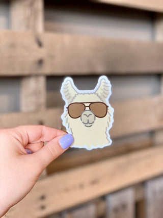 Llama Aviator Sticker