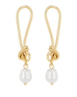 Lola Earrings Gold/Cream