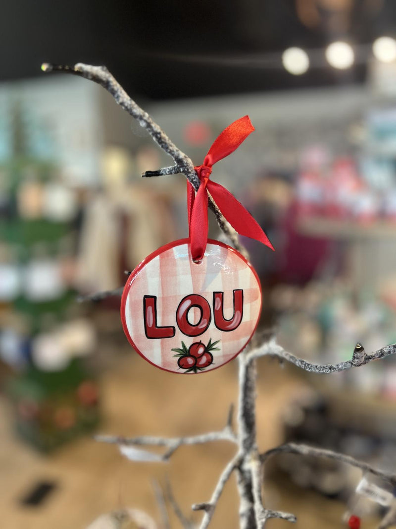 Lou Plaid Flat Ornament