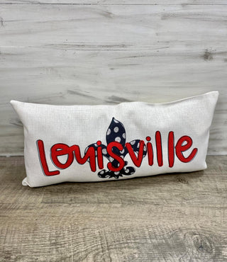 Louisville Fleur De Lis Lumbar Pillow