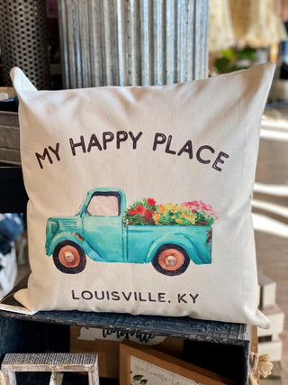 Louisville Happy Place Pillow