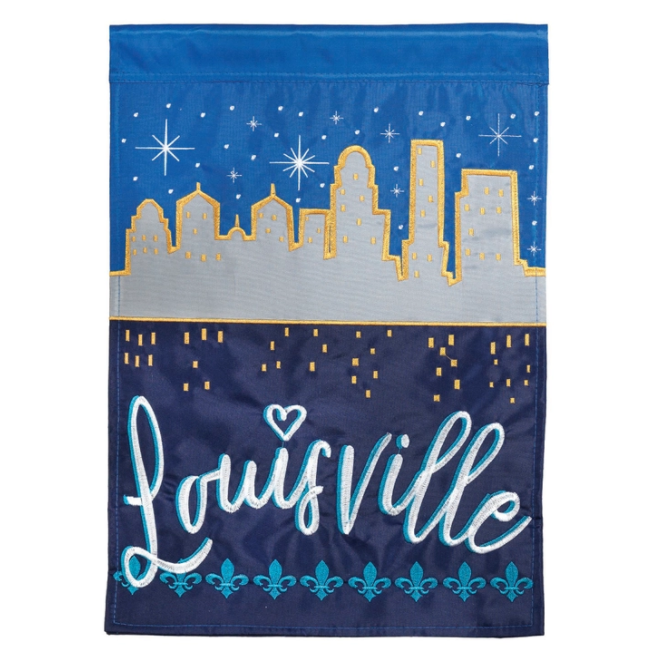 Louisville Skyline Garden Flag