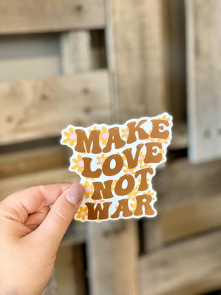 Love Not War Sticker