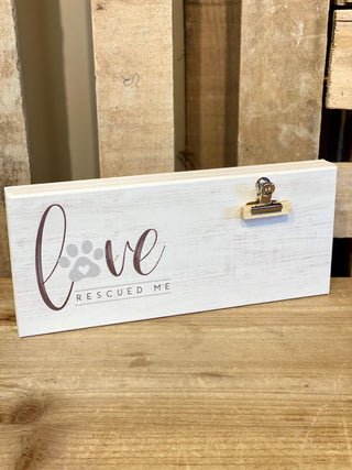 Love Rescued Clip Frame