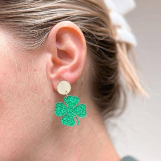 Lucky Clover Earring Green