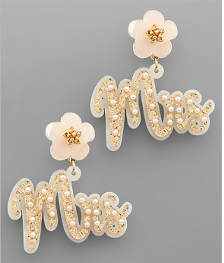 MRS Earring Champagne