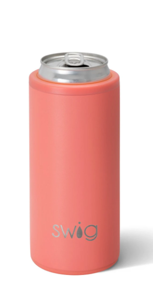 Matte Coral Skinny Can