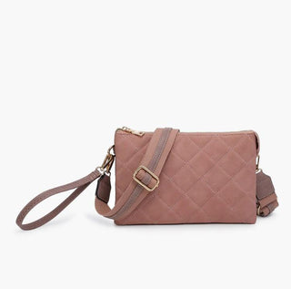 Mauve Quilted Izzy Crossbody
