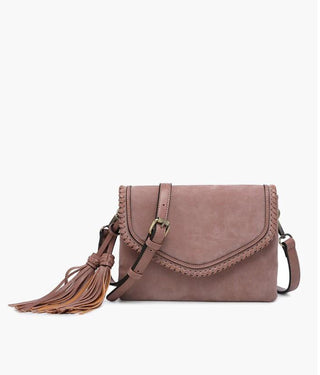 Mauve Sloane Suede Crossbody