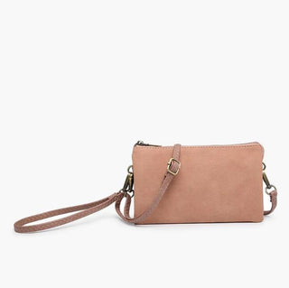 Mauve Suede Riley Crossbody