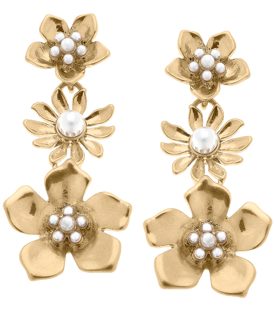 Meara Pearl Flower Earring