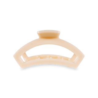 Open Almond Beige Medium Claw Hair Clip