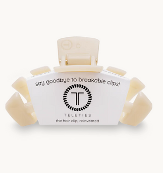 Classic Almond Beige Medium Claw Hair Clip
