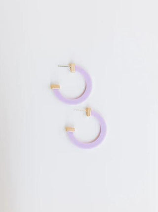 Medium Lilac Acrylic Hoop