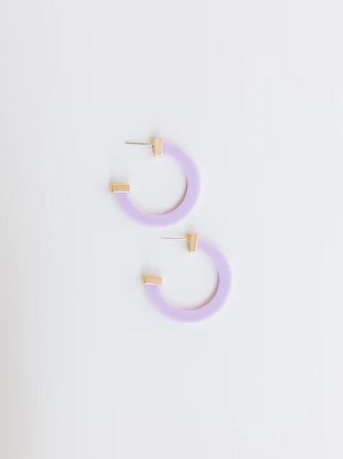 Medium Lilac Acrylic Hoop