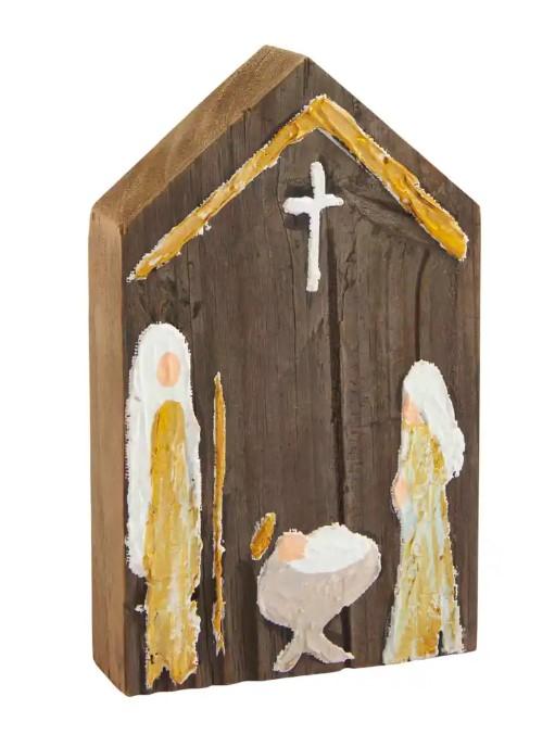 Medium Nativity Reclaimed Plaque
