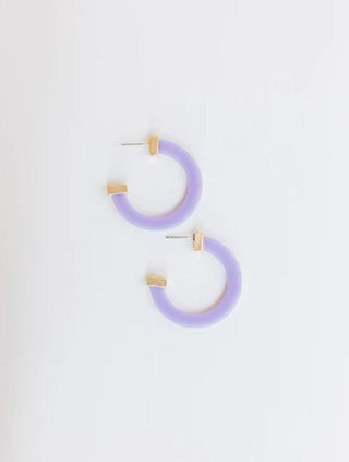 Medium Violet Acrylic Hoop