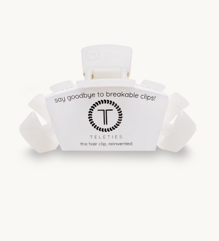 Classic Coconut White Medium Claw Hair Clip